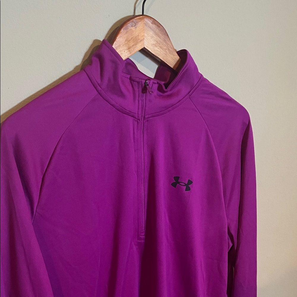 Under Armour Magenta Quarter-Zip Top